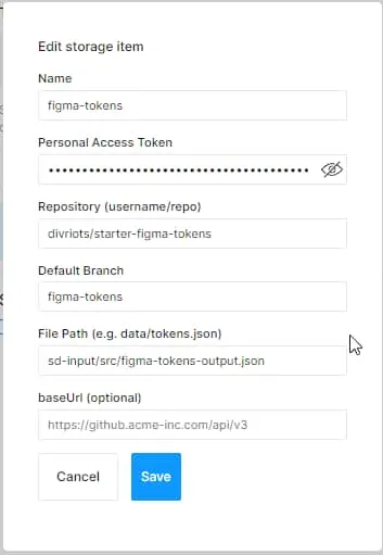 Figma credentials