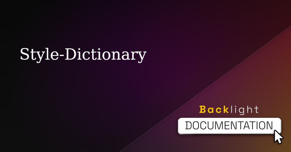 style-dictionary-backlight-dev-documentation