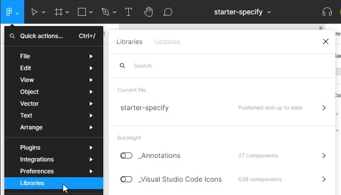 Figma Library Screenshot