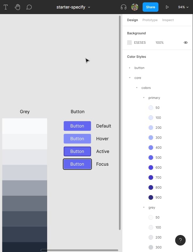 Figma Styles Screenshot