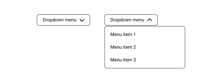 Dropdown menu component