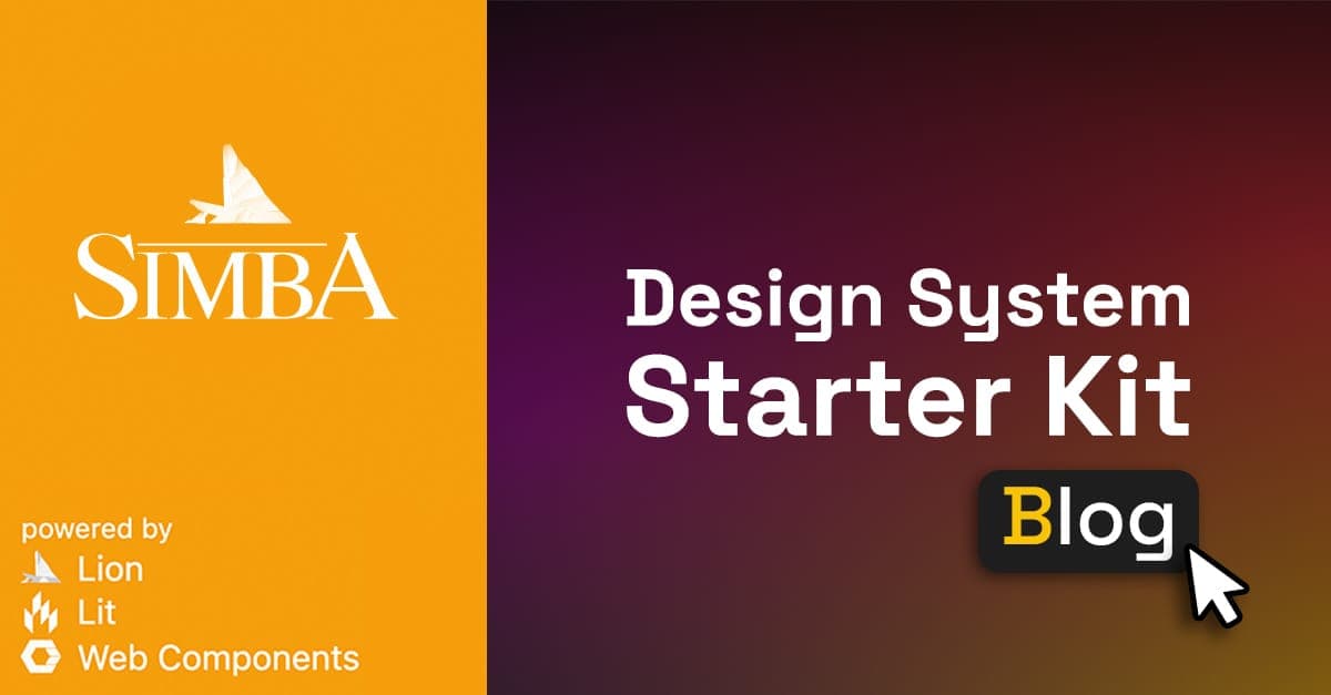 Hero image for the Simba Design System stater kit