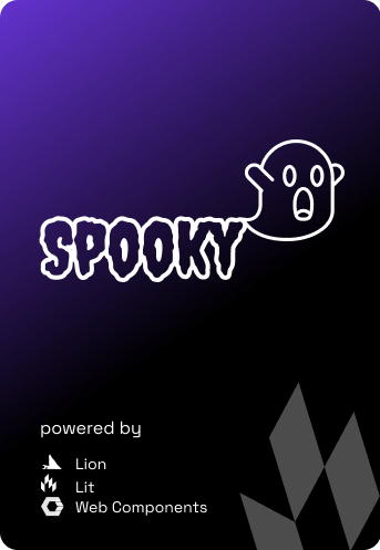 Spooky starter kit card