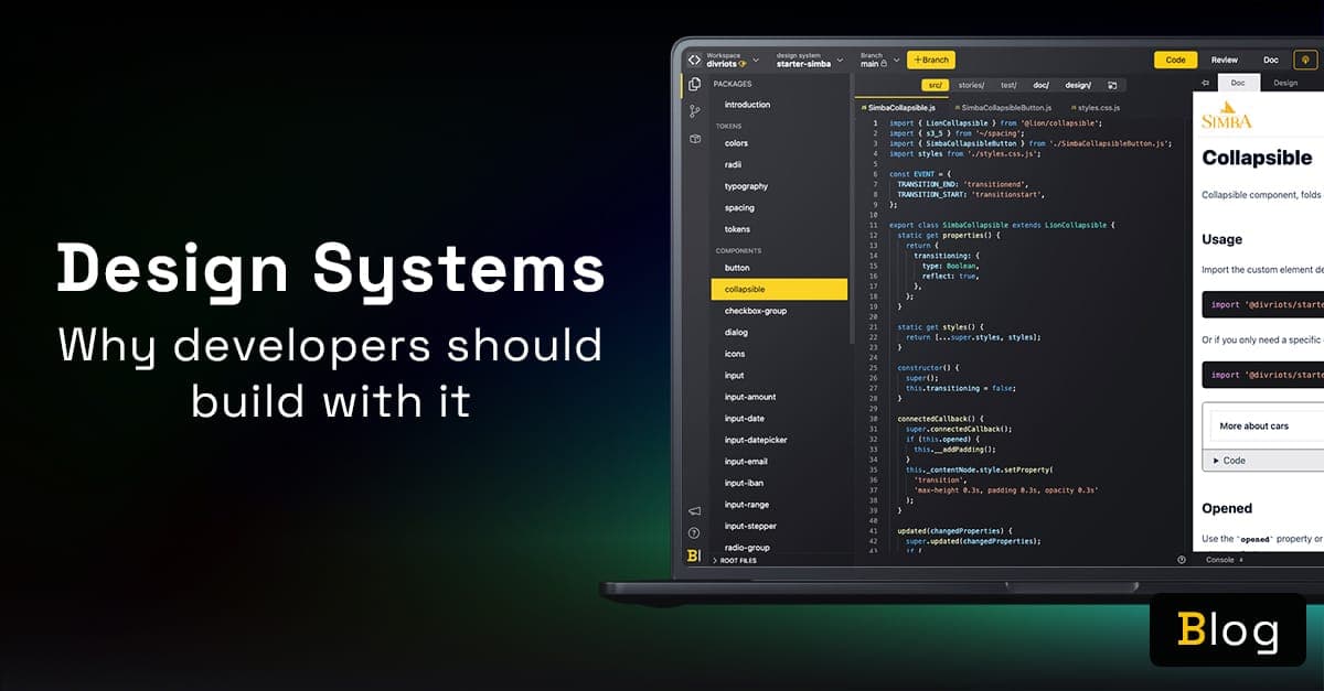 Banner image Why should developers build with Design Systems