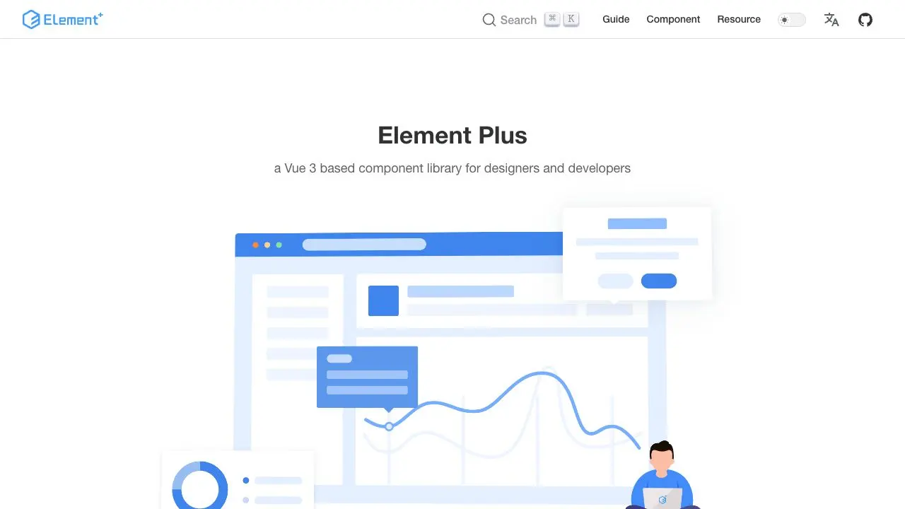 Screenshot of Element Plus