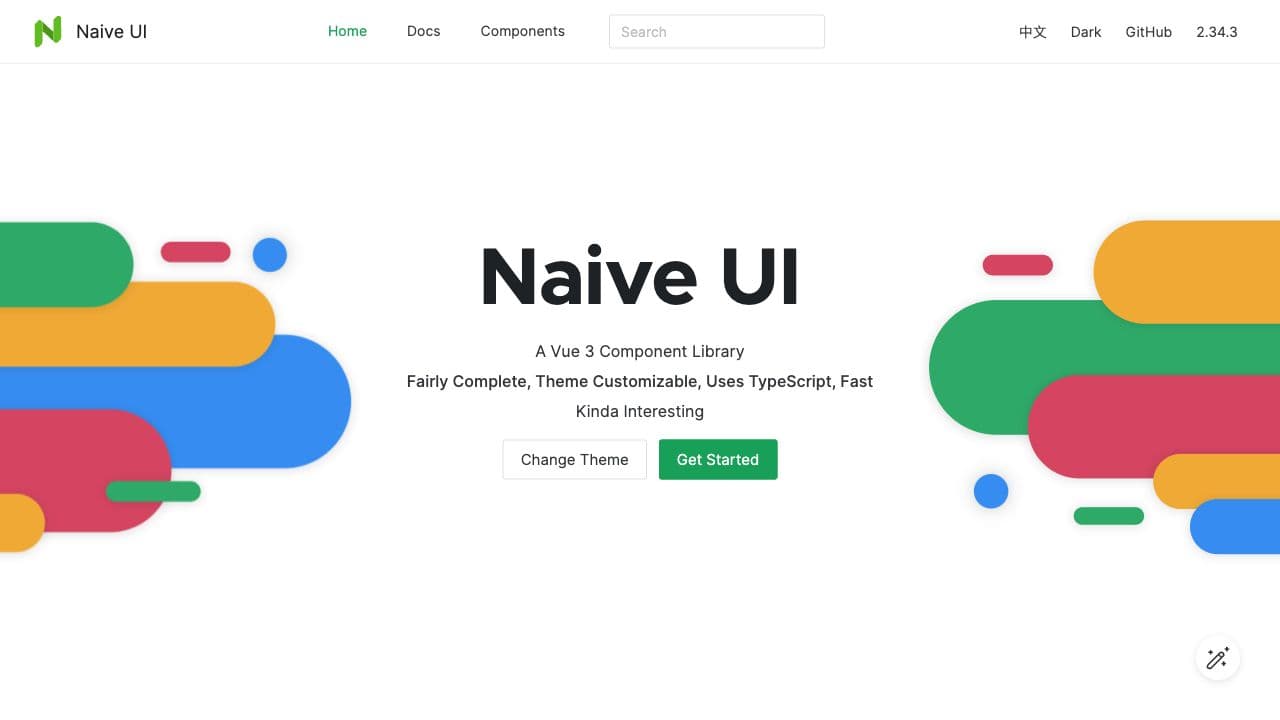 Screenshot of Naive UI