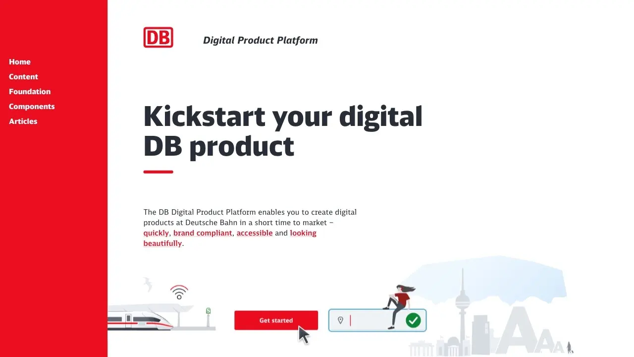Front page screenshot of Digital Product Platform (DPP)