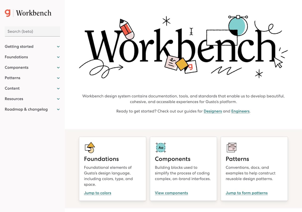 Front page screenshot of Workbench
